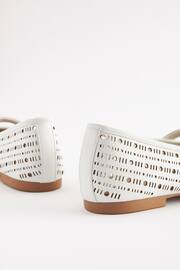 White Forever Comfort® Lasercut Mary Jane Shoes - Image 3 of 6