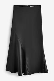 Quiz Black Satin Midaxi Skirt - Image 5 of 6