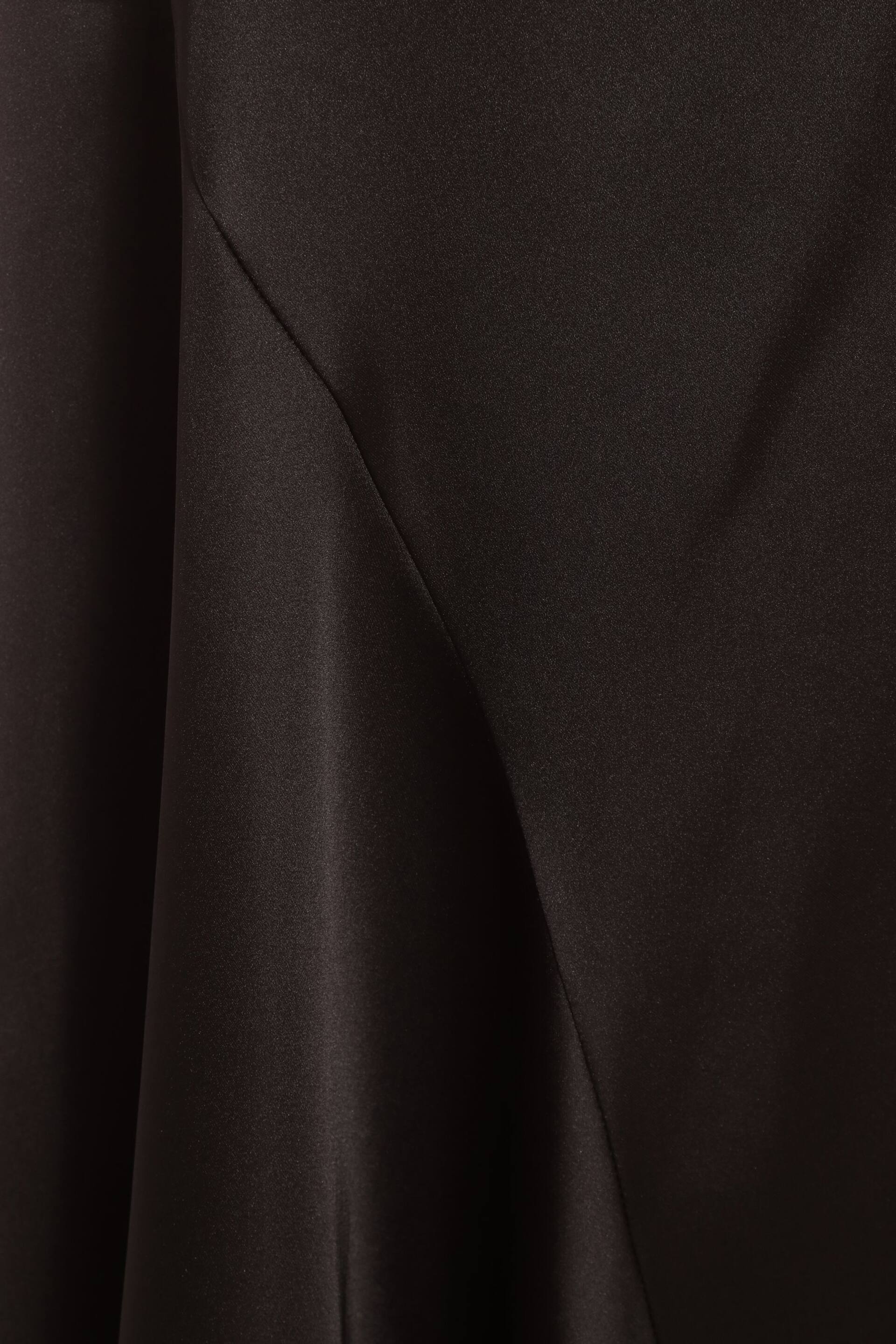 Quiz Black Satin Midaxi Skirt - Image 6 of 6