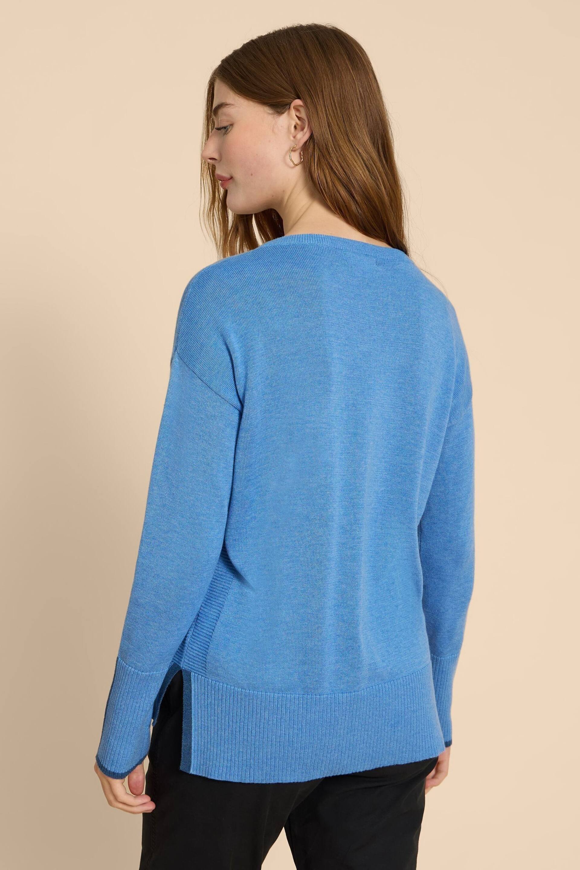 White Stuff Blue Olive Jumper - Image 2 of 4