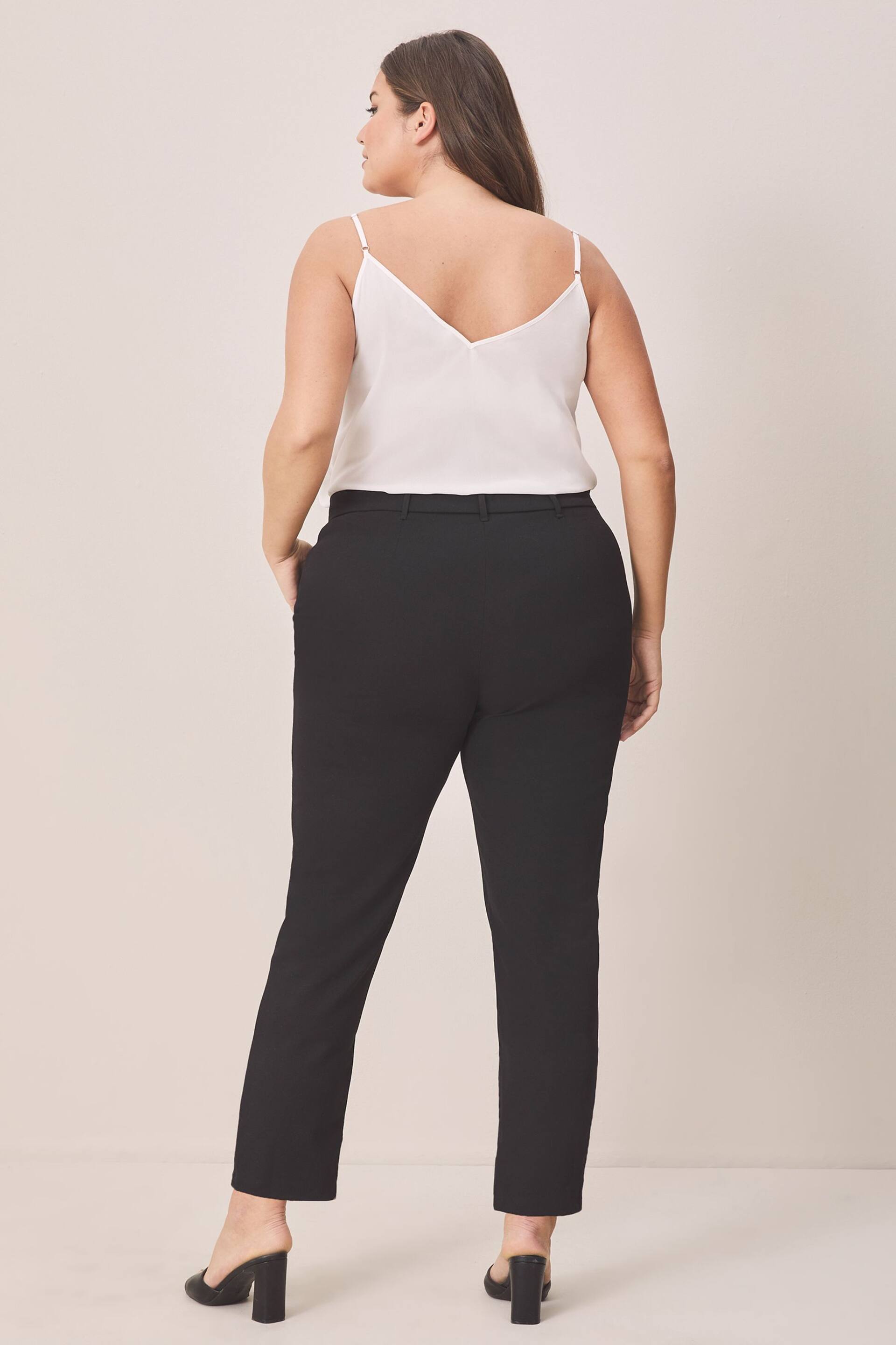 Lipsy Black Curve Smart Tapered Trouser - Image 3 of 4
