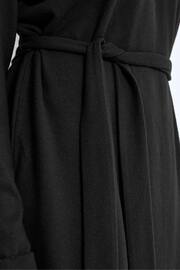NOISY MAY Black High Neck Jumper Dress With Tie Waist - Image 4 of 5
