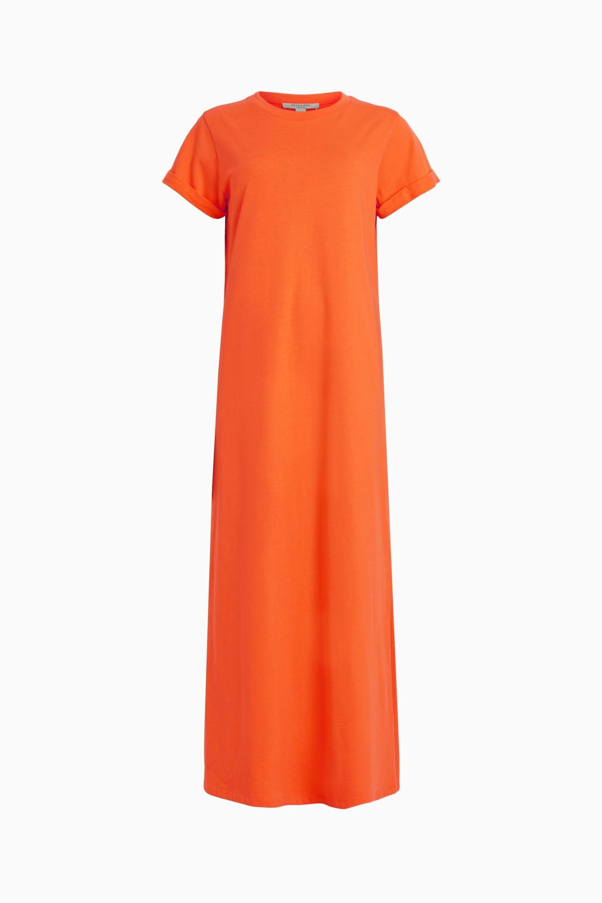 AllSaints Orange Anna Maxi Dress - Image 5 of 5