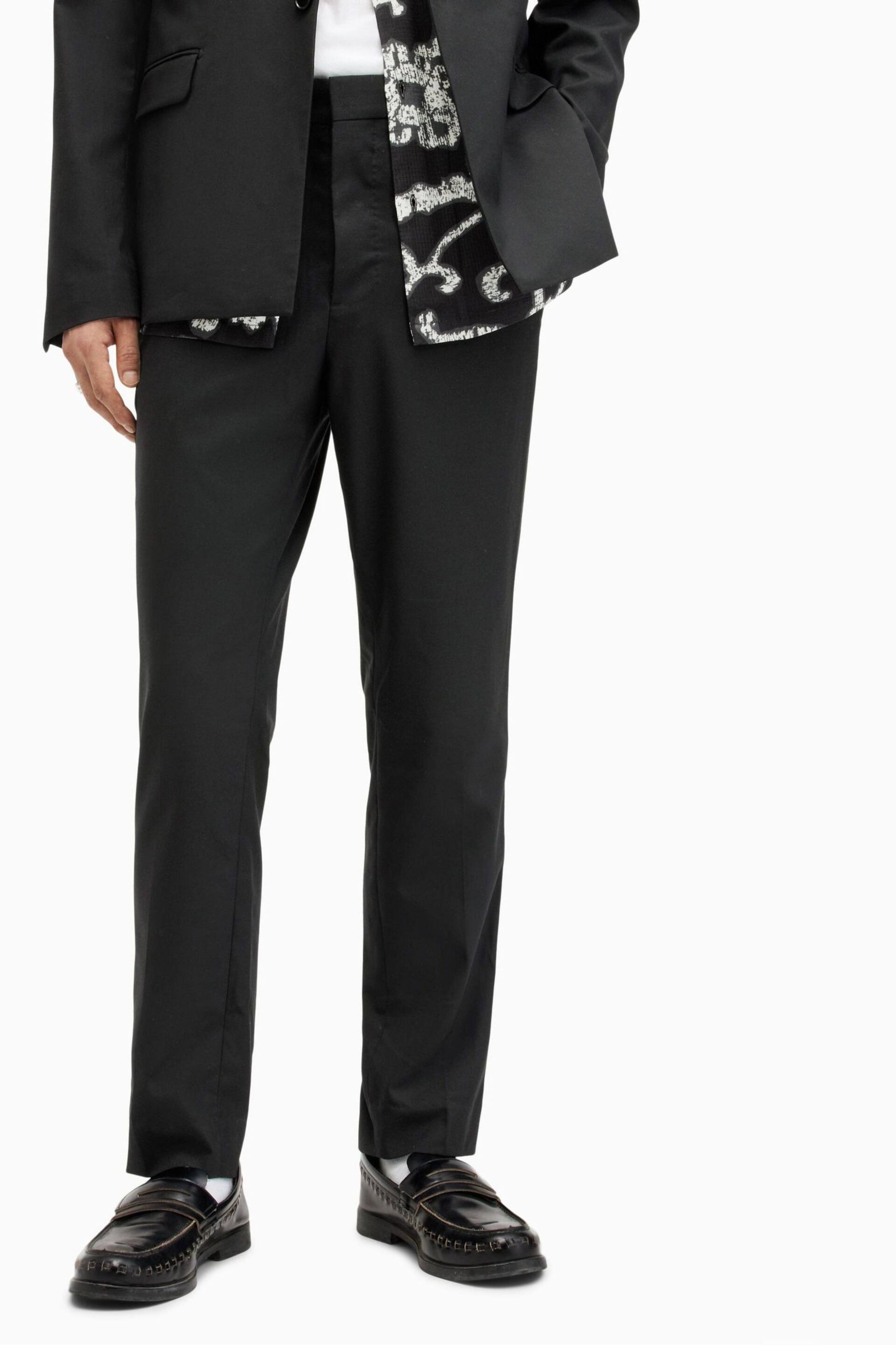 AllSaints Black Dima Trousers - Image 1 of 7