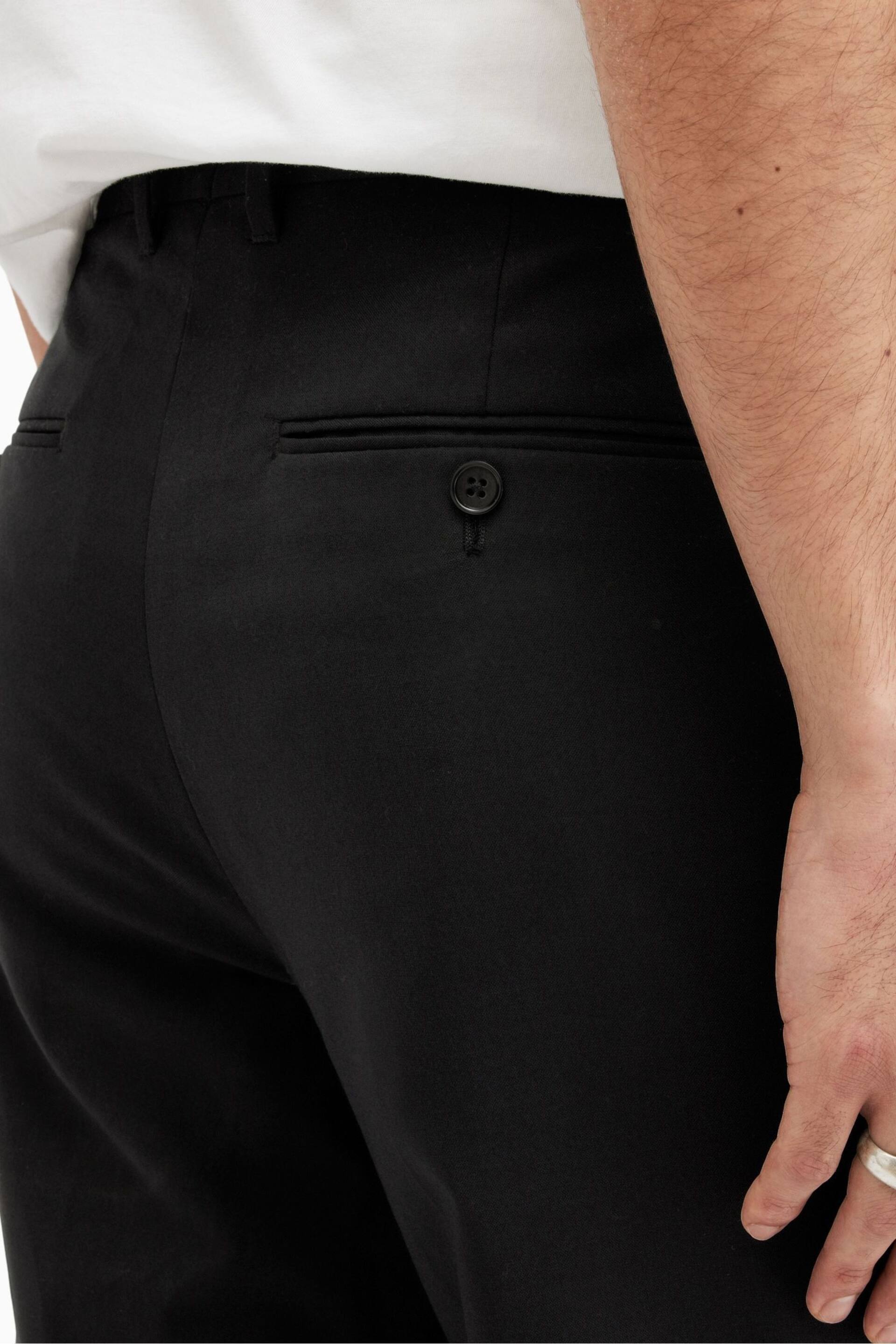 AllSaints Black Dima Trousers - Image 6 of 7