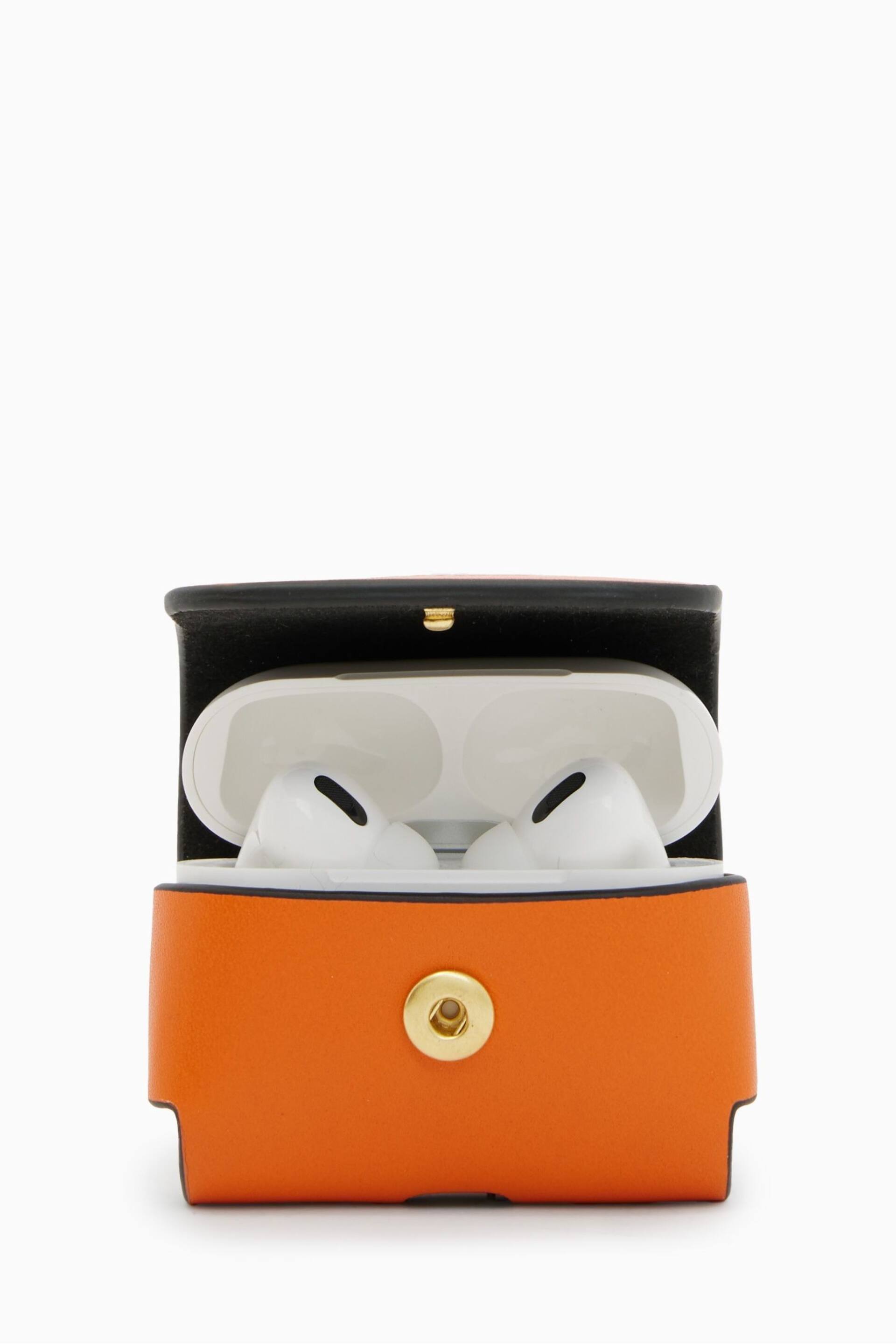 AllSaints Orange Airpod Case - Image 4 of 5