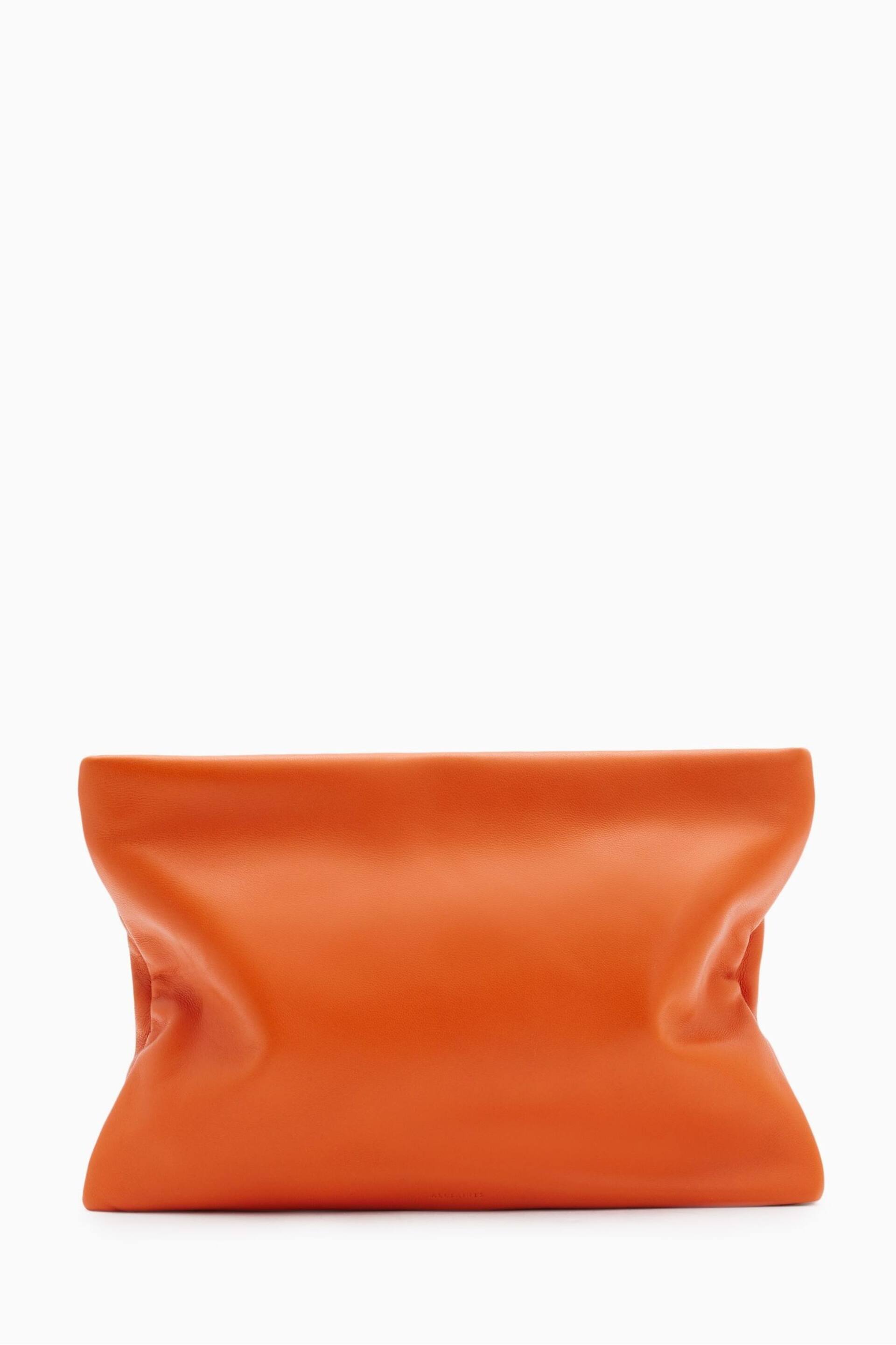 AllSaints Orange Bettina Clutch - Image 2 of 6