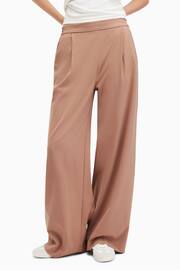AllSaints Brown Aleida Wl Tri Trousers - Image 1 of 7