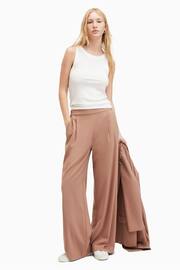 AllSaints Brown Aleida Wl Tri Trousers - Image 4 of 7
