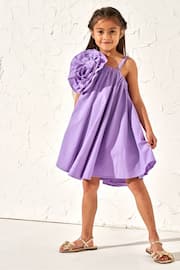 Angel & Rocket Purple Carrie Corsage Swing Dress - Image 2 of 6
