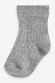 Monochrome 7 Pack Rib Baby Socks (0mths-2yrs) - Image 2 of 9
