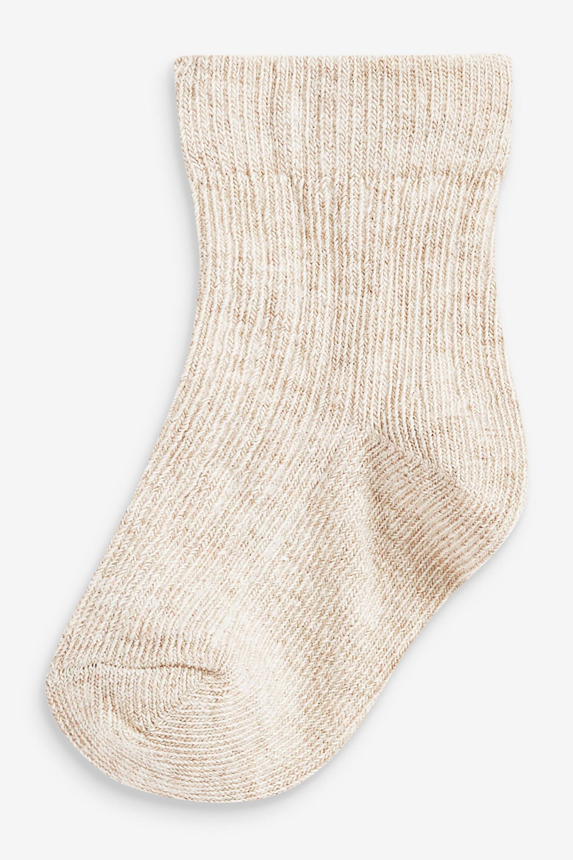 Monochrome 7 Pack Rib Baby Socks (0mths-2yrs) - Image 3 of 9