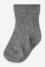 Monochrome 7 Pack Rib Baby Socks (0mths-2yrs) - Image 4 of 9