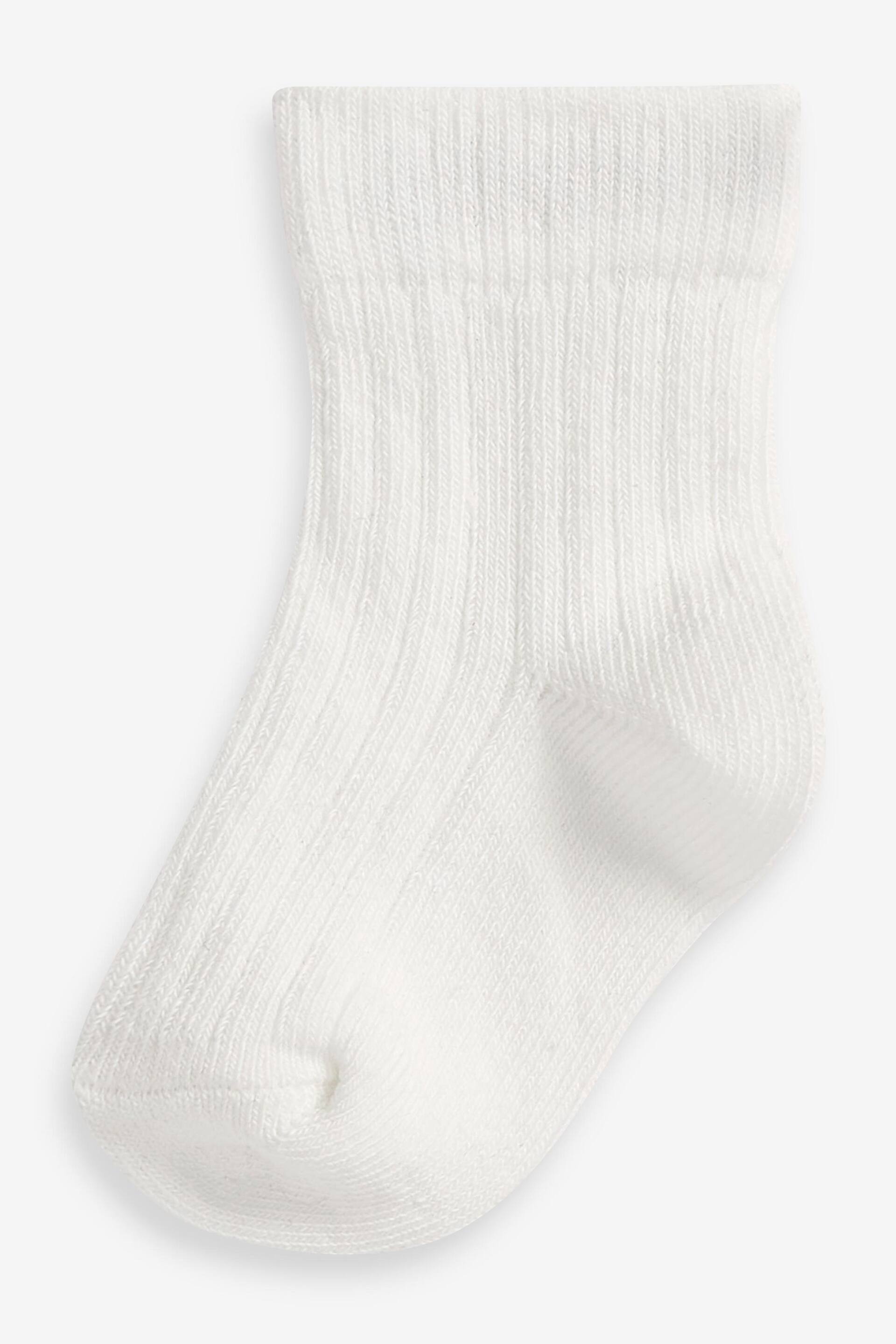 Monochrome 7 Pack Rib Baby Socks (0mths-2yrs) - Image 5 of 9