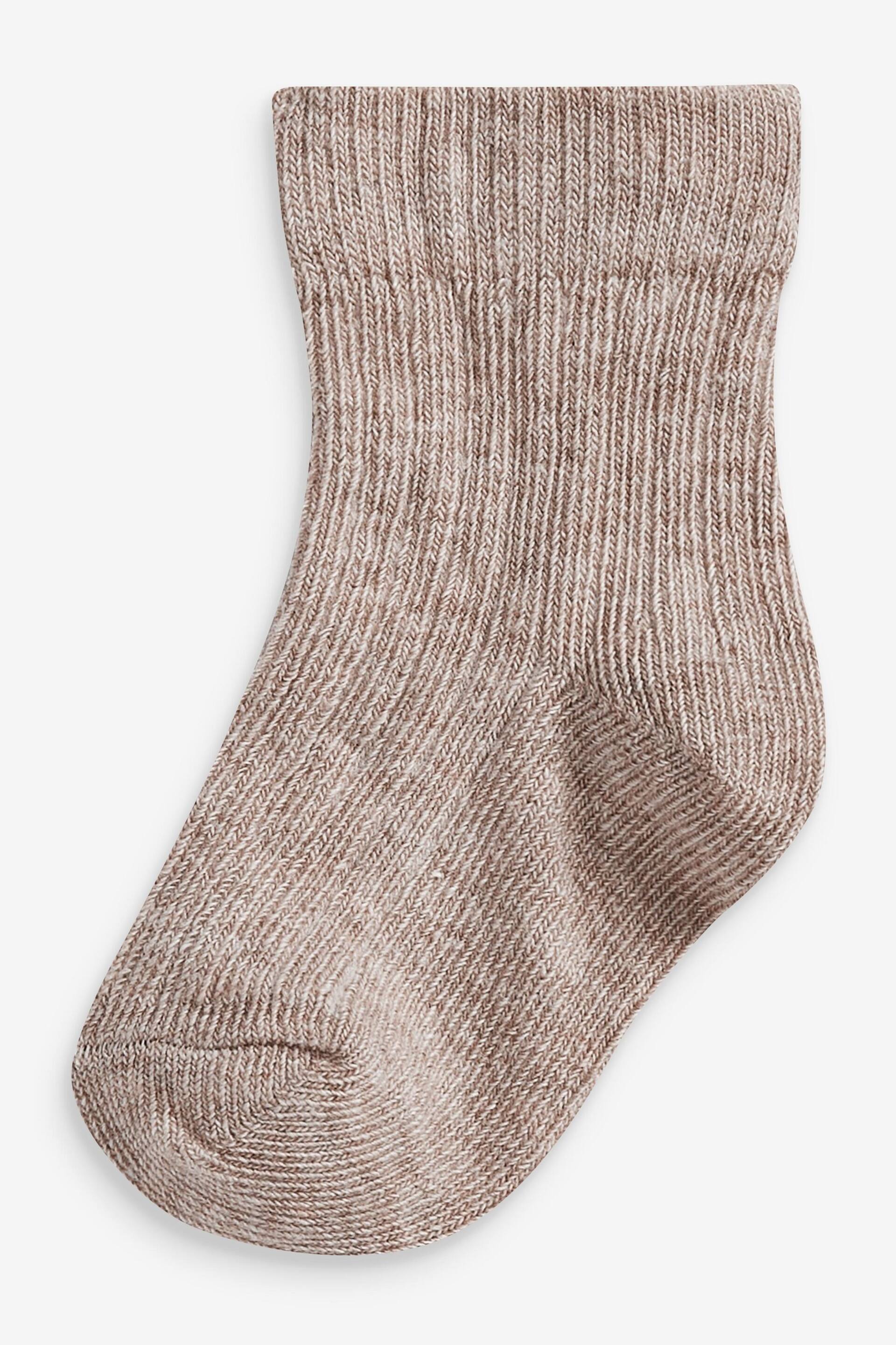 Monochrome 7 Pack Rib Baby Socks (0mths-2yrs) - Image 8 of 9