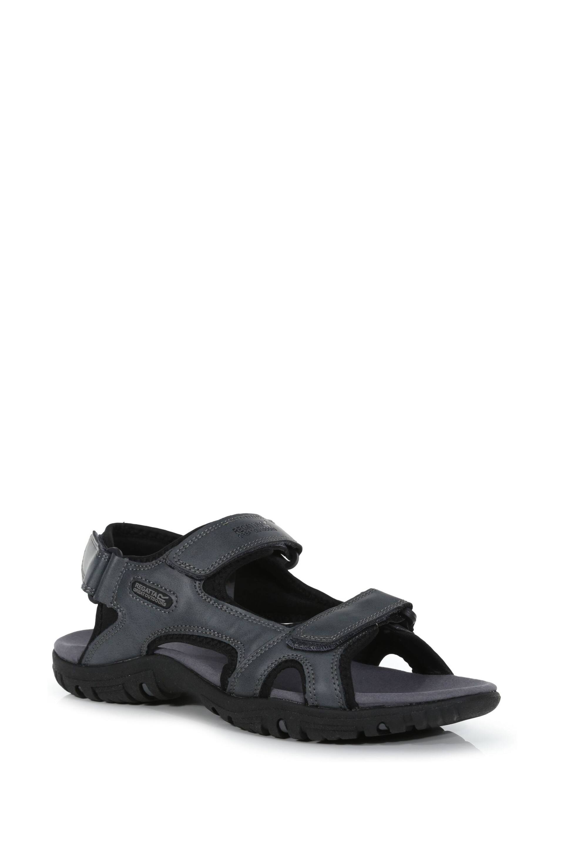 Regatta Grey Comfort Fit Haris Sandals - Image 3 of 6