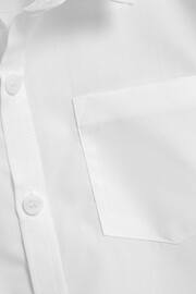 White Slim Fit 2 Pack Short Sleeve School Shirts (3-17yrs) - Image 6 of 6