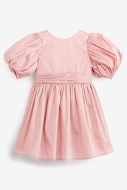 Pink Taffeta Flower Girl Bow Dress (3mths-10yrs) - Image 5 of 7