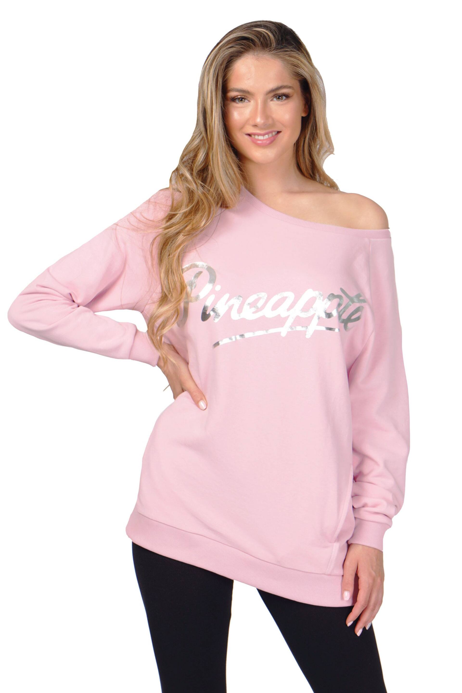 Pineapple Pink Oversized Monster Sweatshirt - Image 1 of 5