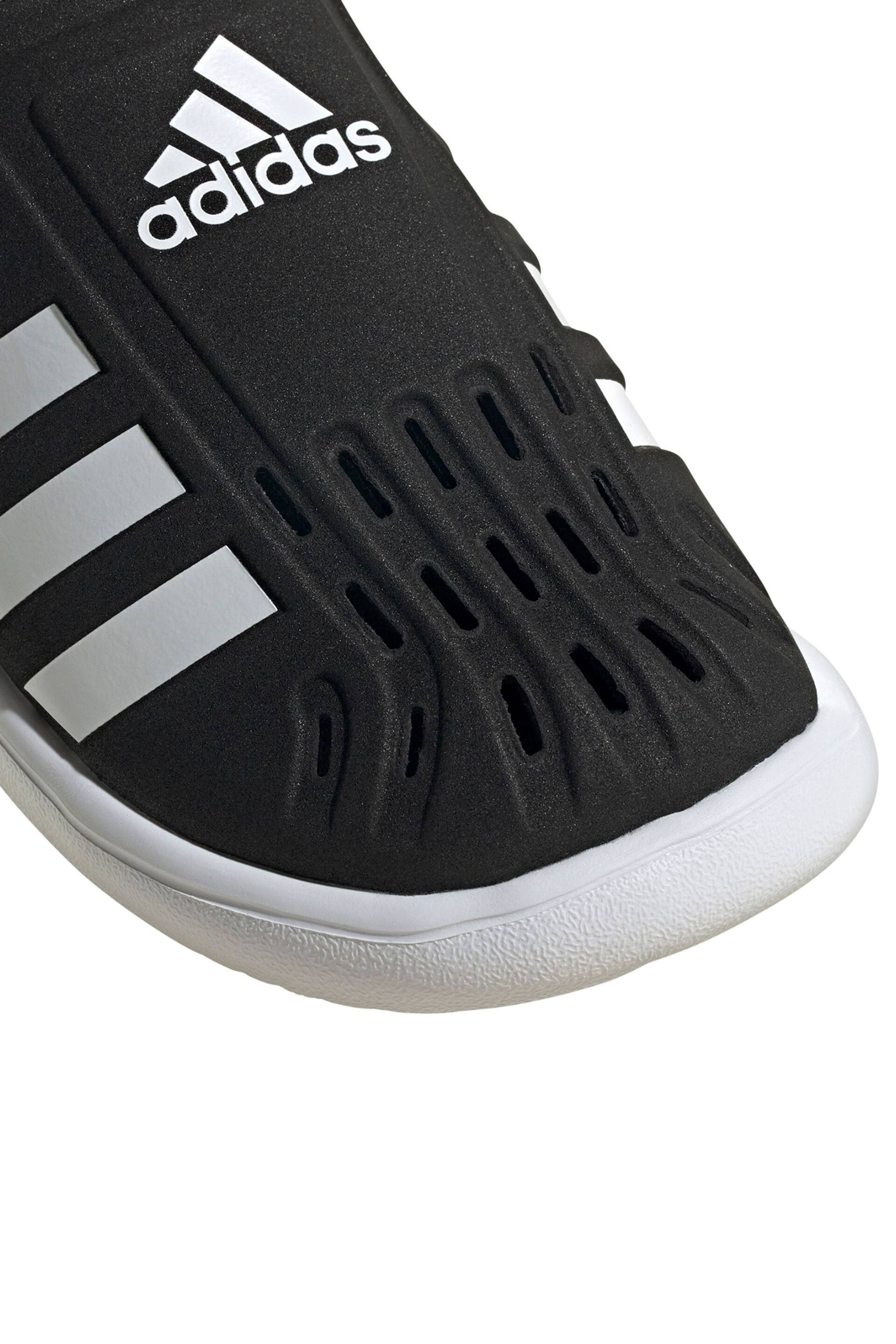 adidas Black Adilette Junior Sandals - Image 7 of 8