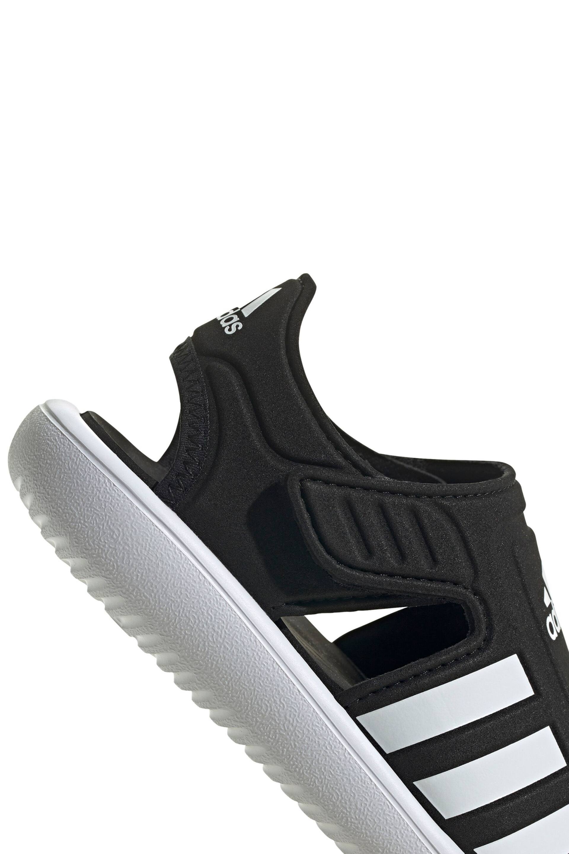 adidas Black Adilette Junior Sandals - Image 8 of 8