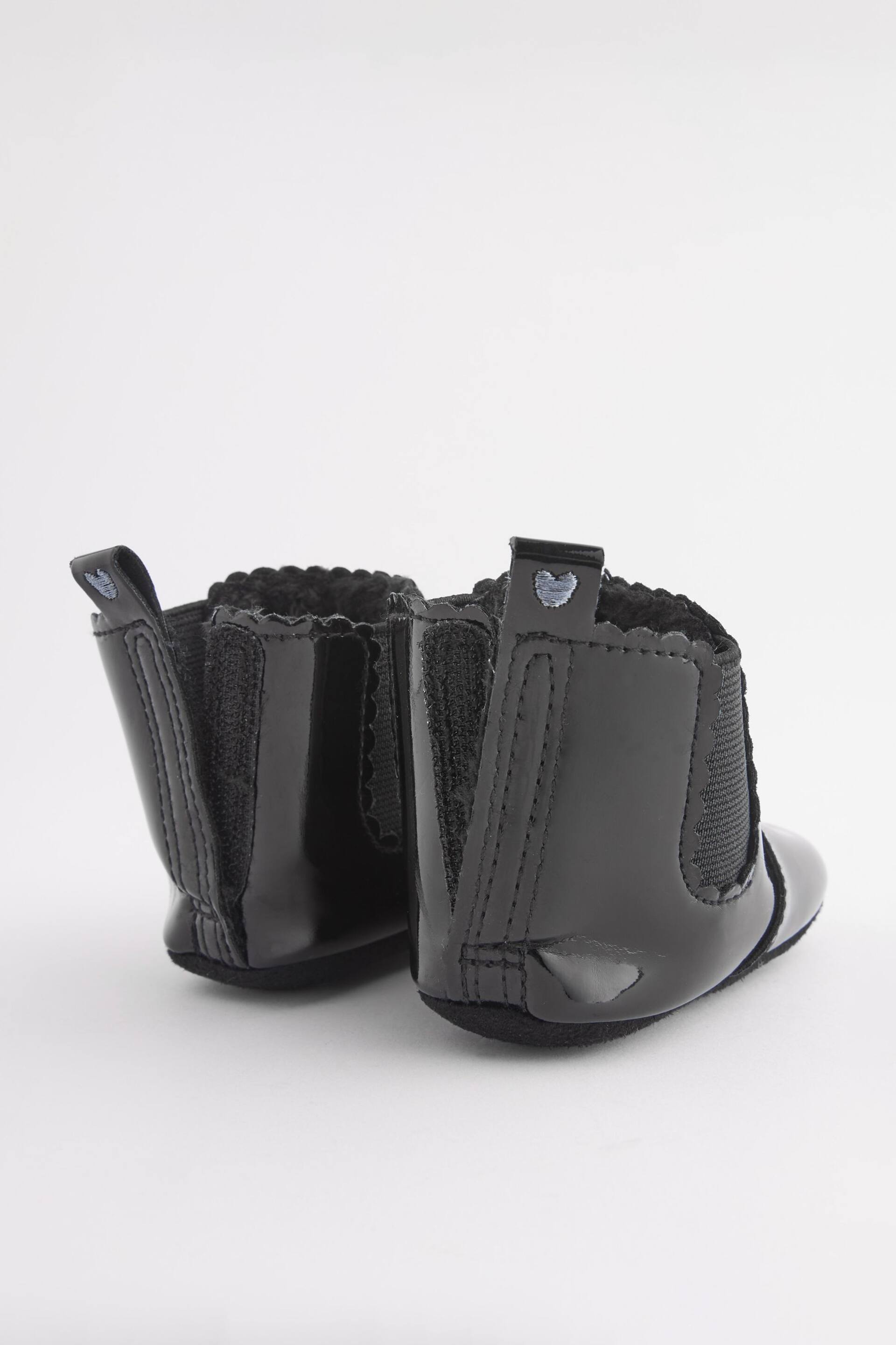 Black Patent Chelsea Baby Boots (0-24mths) - Image 5 of 7
