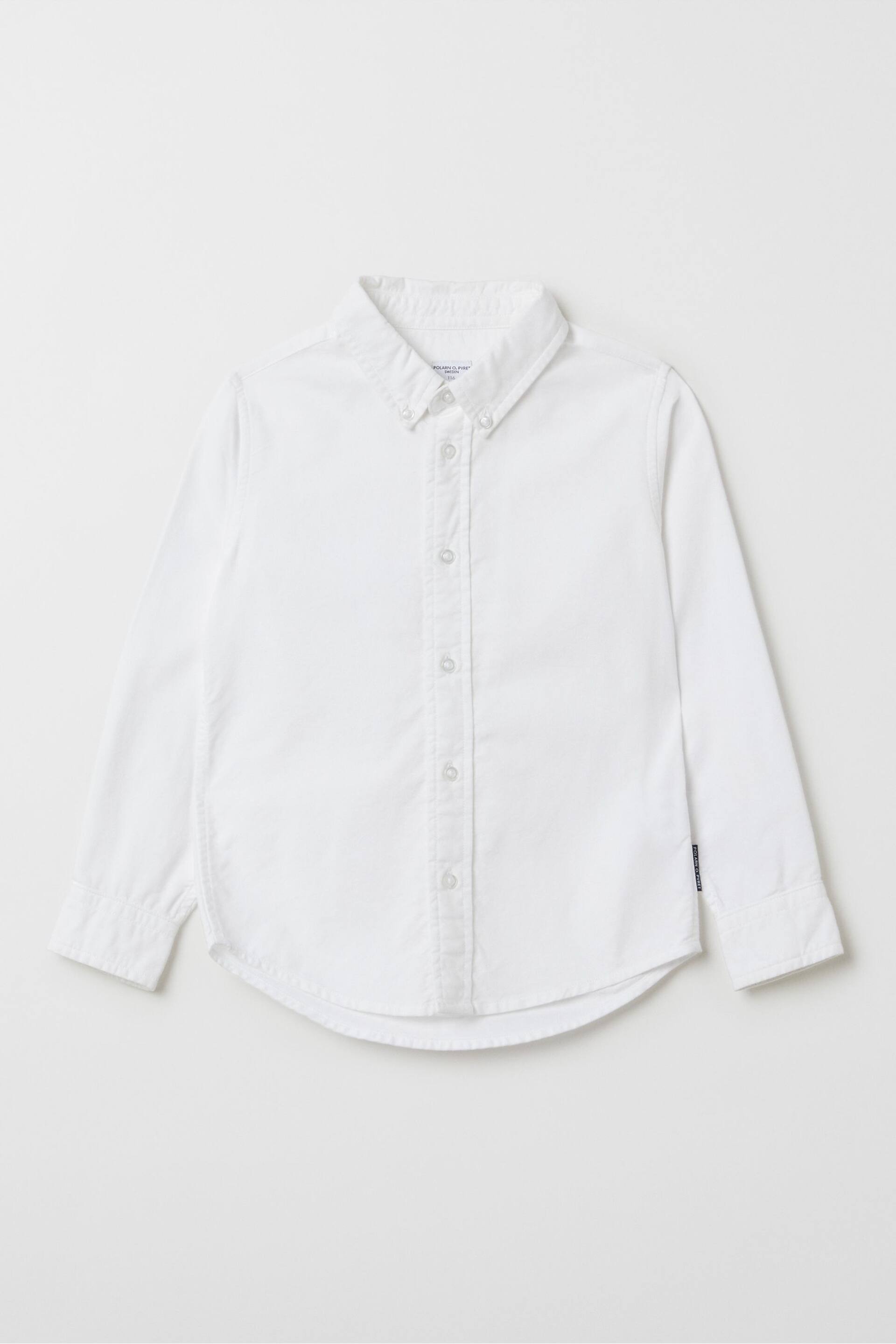 Polarn O Pyret White Organic Cotton Oxford Shirt - Image 1 of 4