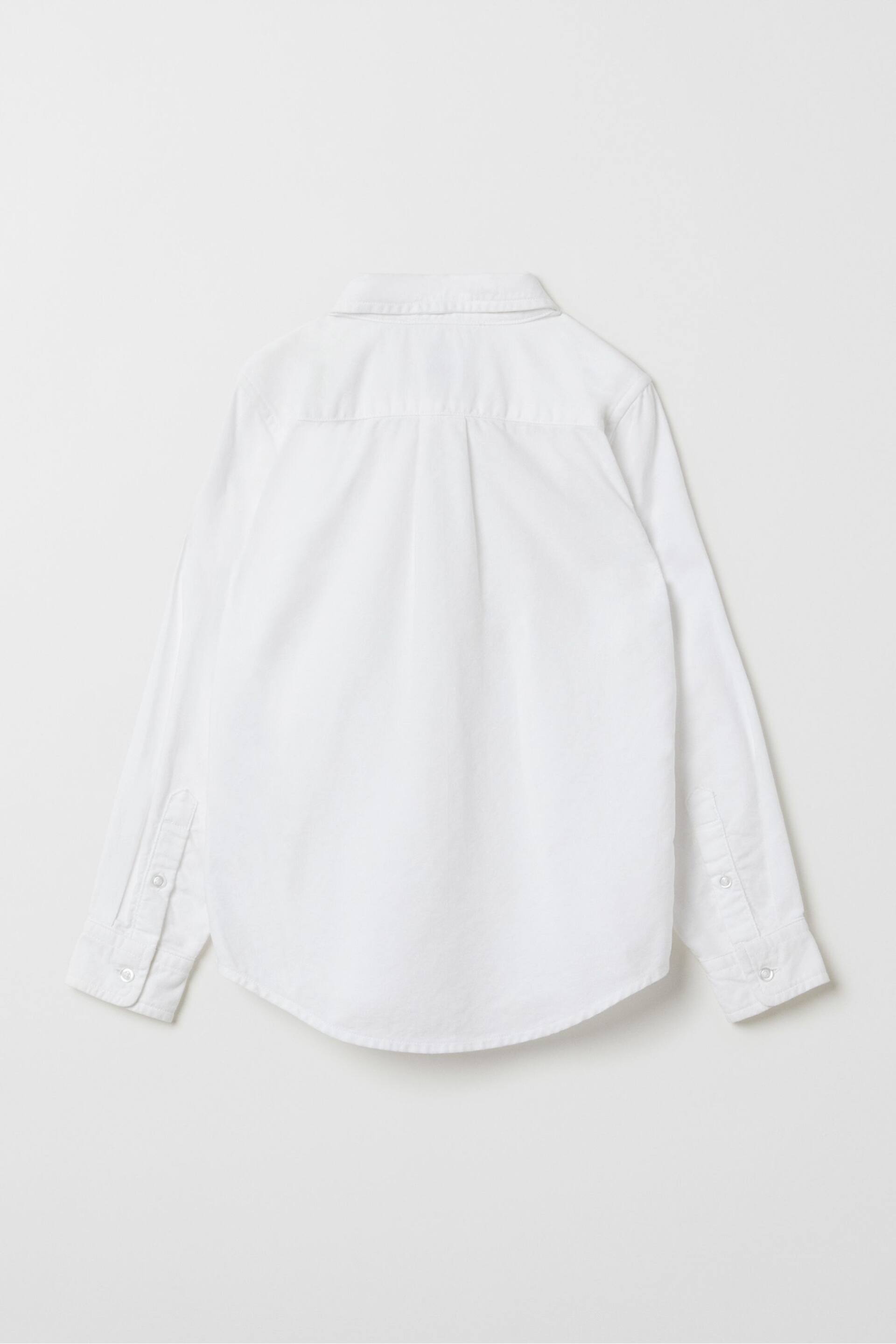 Polarn O Pyret White Organic Cotton Oxford Shirt - Image 2 of 4