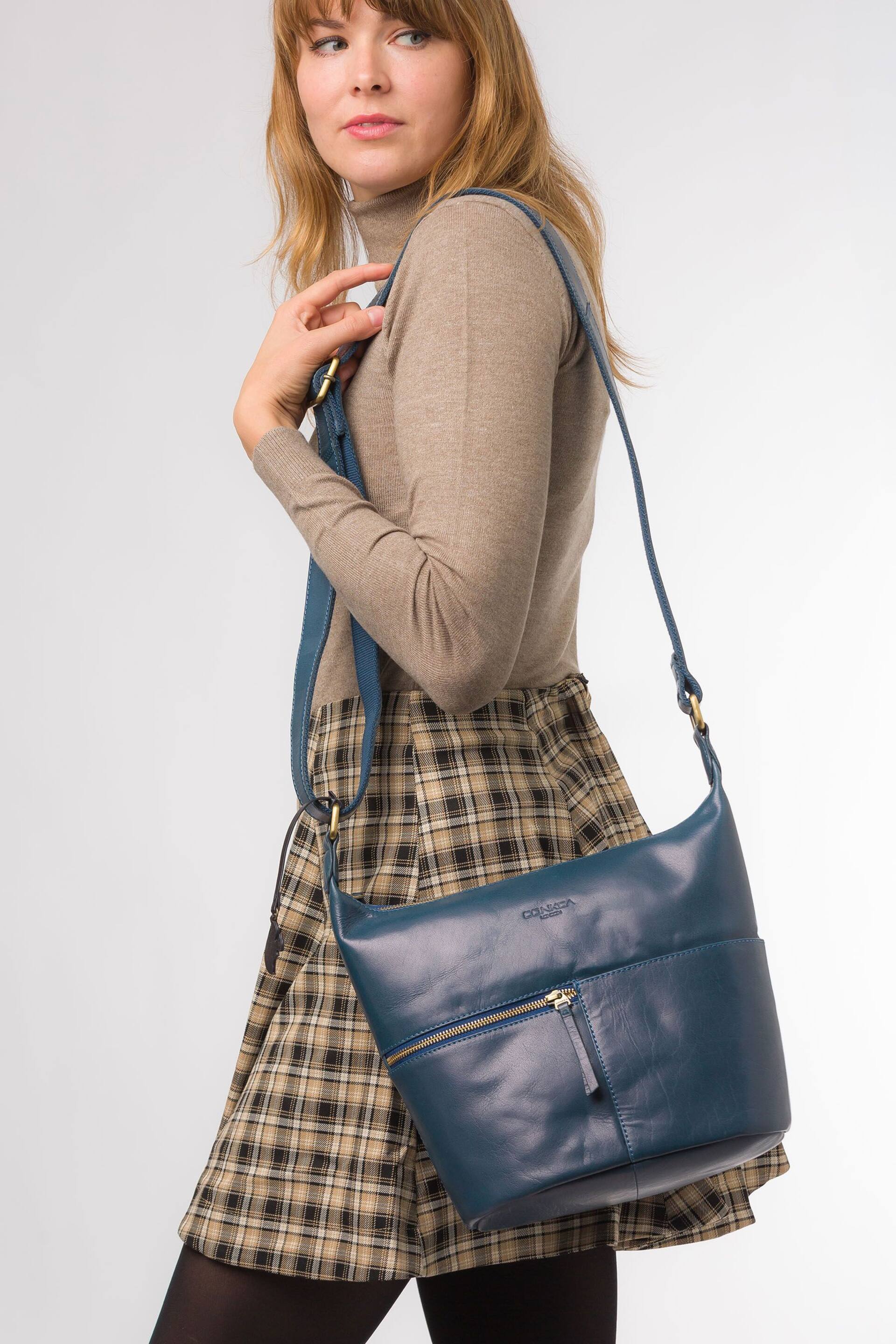 Conkca Kristin Leather Shoulder Bag - Image 6 of 7