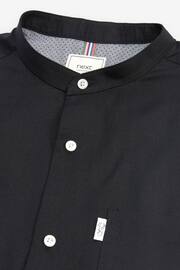 Black Grandad Collar Shirt - Image 6 of 8