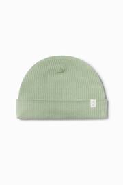 Mori Ribbed Beanie Hat In Organic Cotton & Bamboo - Image 1 of 1