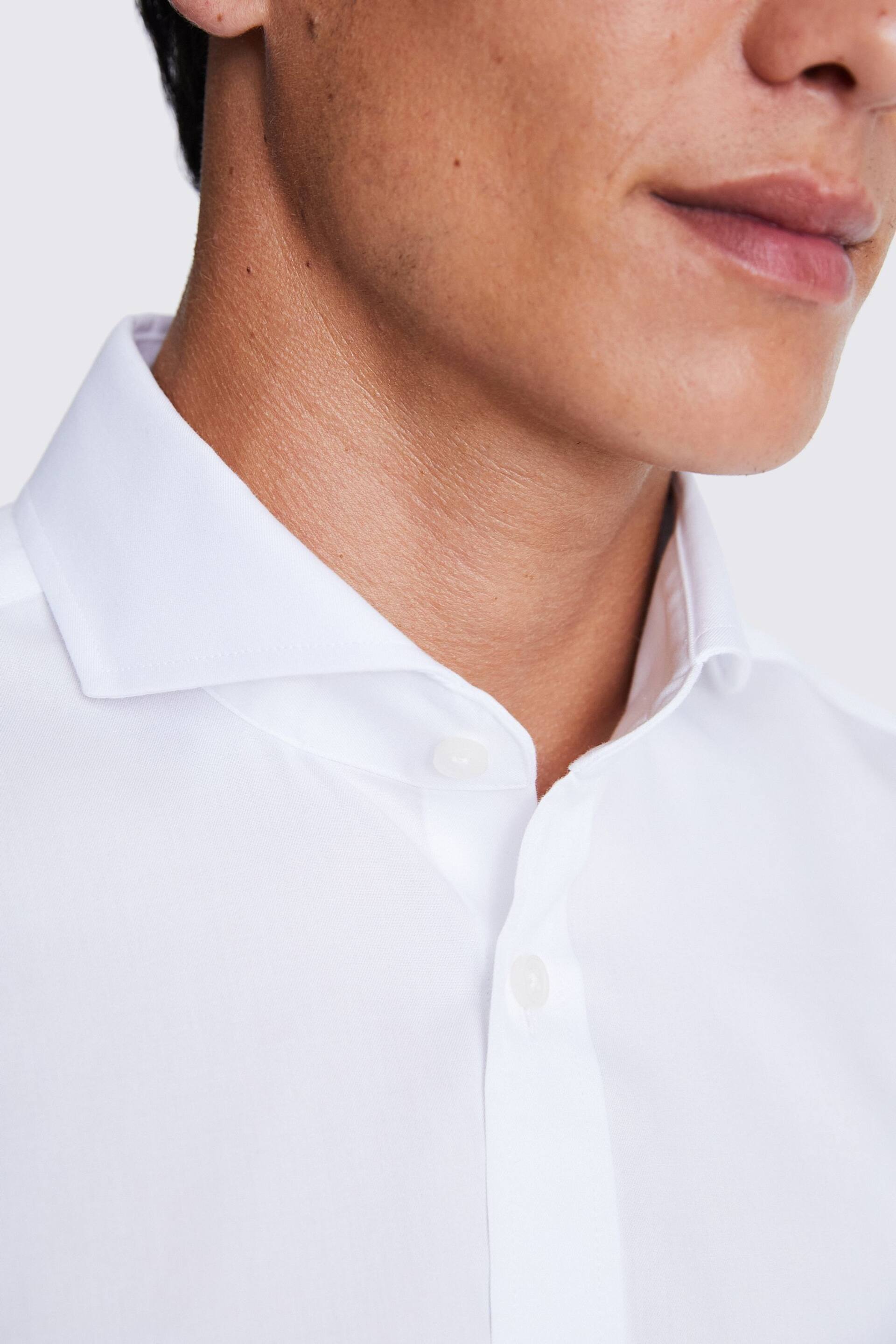 MOSS Tailored Fit Sky Twill Zero Iron Shirt - Image 3 of 5