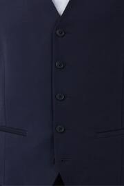 Ted Baker Navy Blue Premium Panama Suit Waistcoat - Image 3 of 4