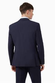 Ted Baker Premium Navy Blue Wool Panama Slim Suit: Jacket - Image 7 of 7