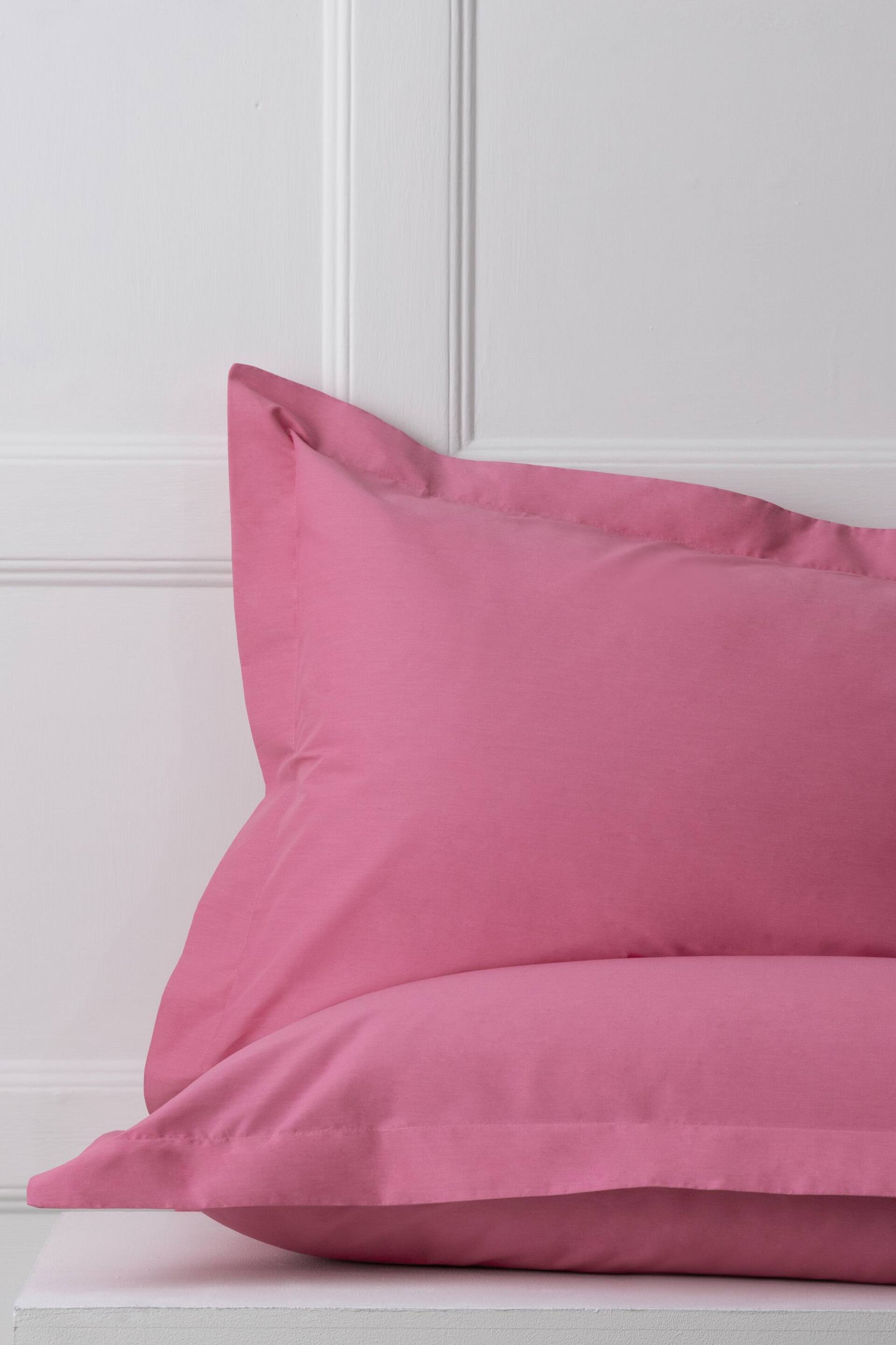 Set of 2 Pink Bright Cotton Rich Pillowcases - Image 1 of 1