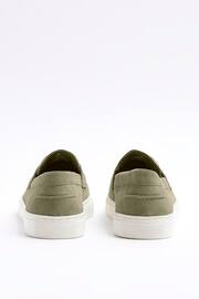 River Island Green Suede Loafers - Image 3 of 4