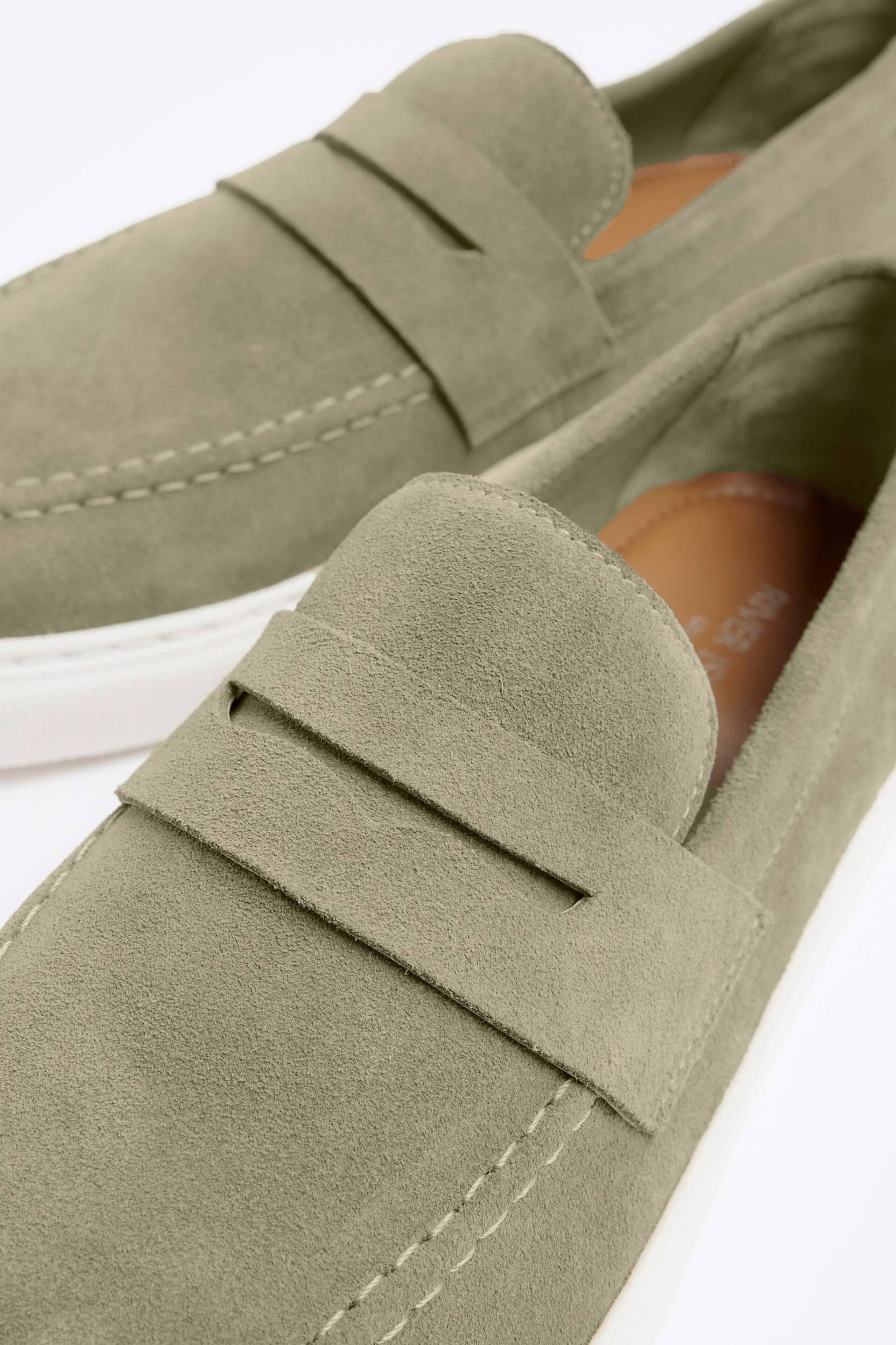 River Island Green Suede Loafers - Image 4 of 4