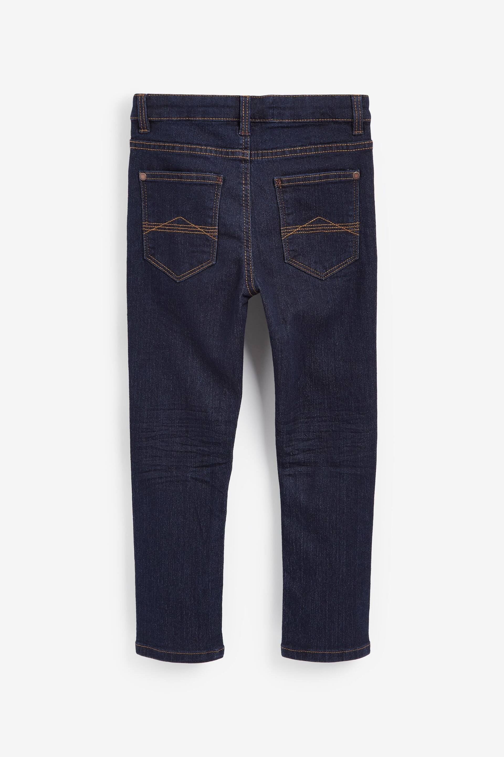 Blue Dark Skinny Fit Cotton Rich Stretch Jeans (3-17yrs) - Image 2 of 3