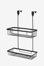 Black Over Door Two Tier Shower Caddy - Image 3 of 3