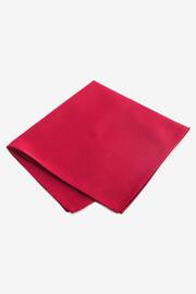 Burgundy Red Recycled Polyester Twill Pocket Square - Image 1 of 2