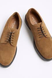 River Island Brown Suede Derby Shoes - Image 3 of 5