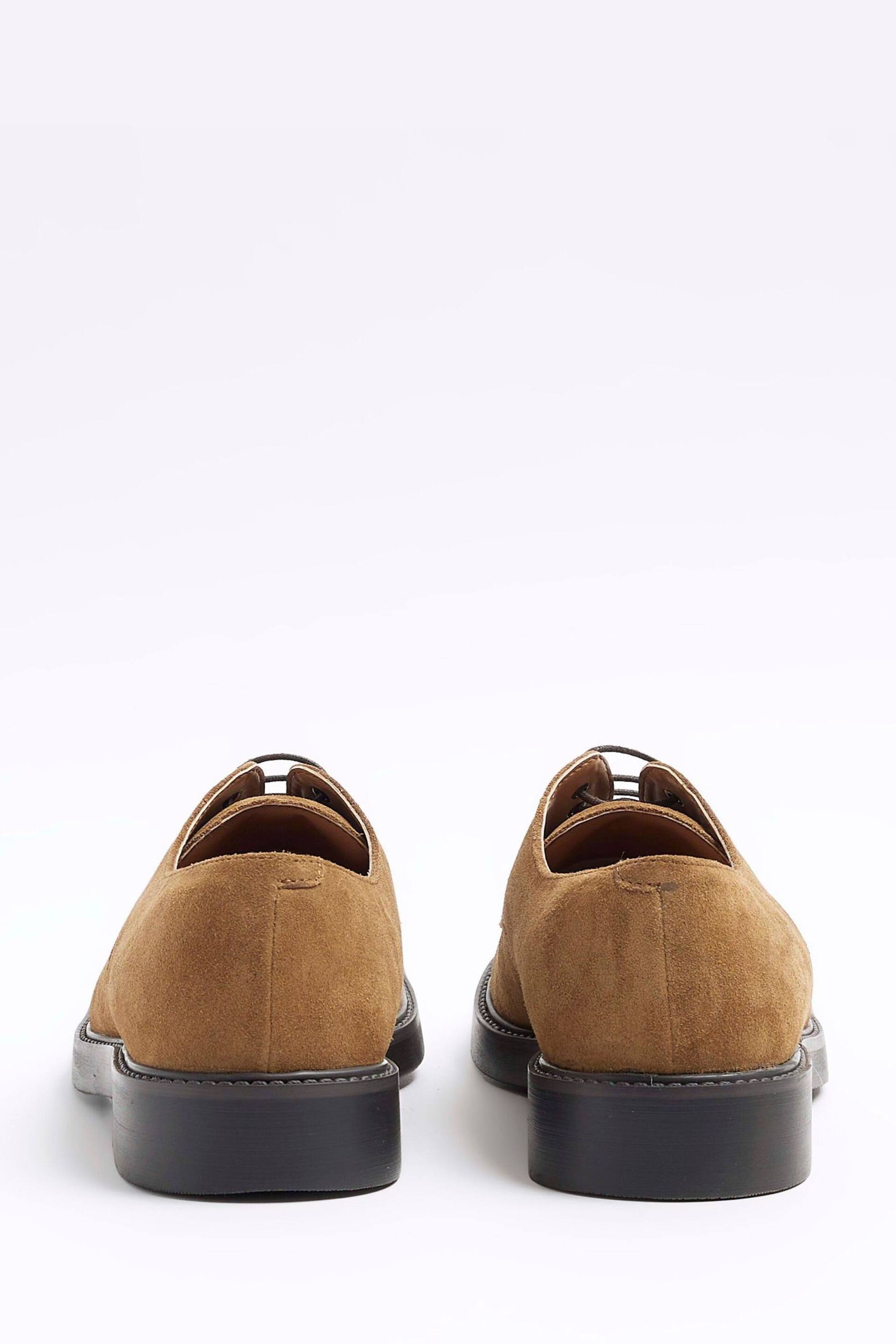 River Island Brown Suede Derby Shoes - Image 5 of 5