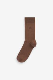 Neutrals 10 Pack Embroidered Lasting Fresh Socks - Image 9 of 14