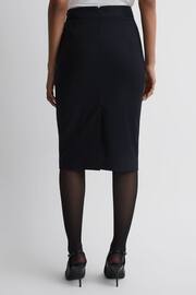Reiss Navy Haisley Tailored Pencil Skirt - Image 4 of 5