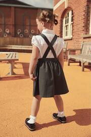 Grey Ruffle Detail Pinafore School Dress (3-14yrs) - Image 2 of 3