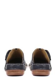 Pavers Navy Ladies Lightweight Leather Clogs - Image 3 of 5