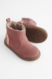 Pink Wide Fit (G) Suede Chelsea Boots - Image 3 of 5