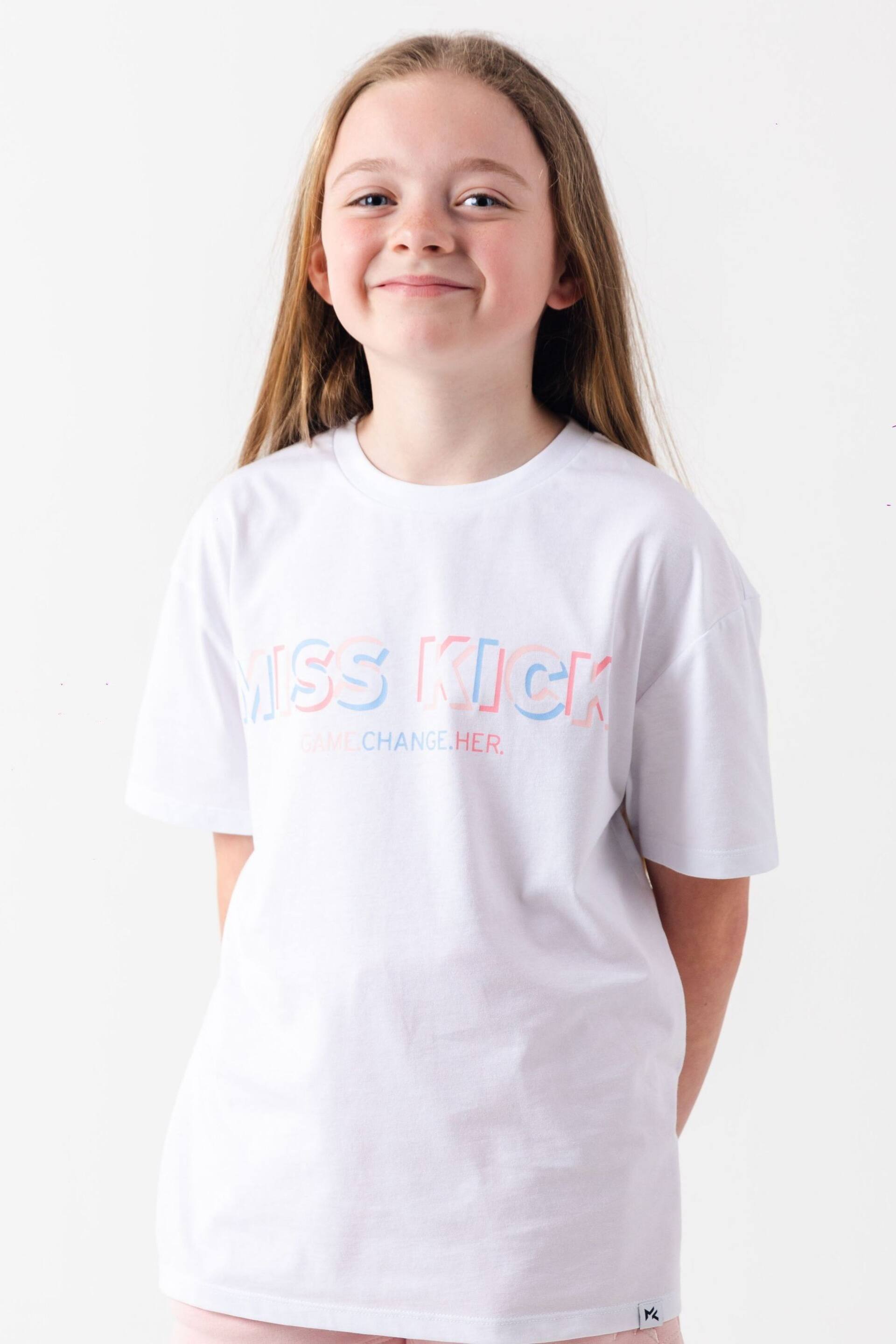 Miss Kick Girls Mary White T-Shirt - Image 1 of 4