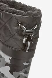 Monochrome Camouflage Thinsulate™ Warm Lined Cuff Wellies - Image 4 of 8