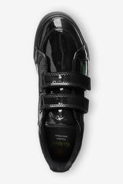 Kickers Junior Tovni Twin Strap Patent Leather Black Trainers - Image 3 of 8